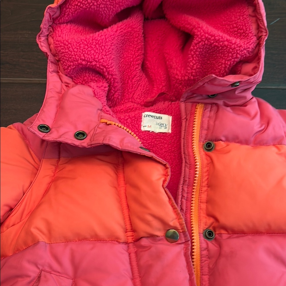 Crewcuts Vibrant Pink and Orange Hooded Jacket